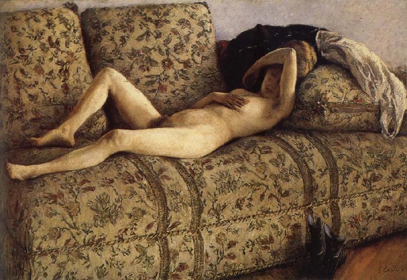 Gustave Caillebotte The female nude on the sofa oil painting image